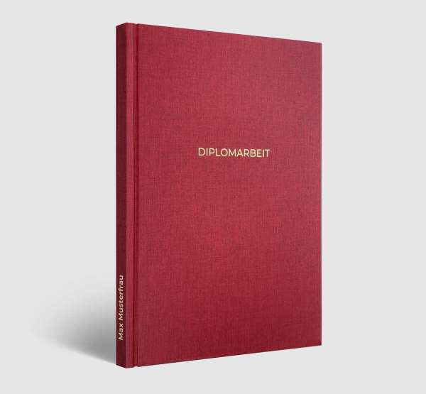 Hardcover deluxe dunkelrot